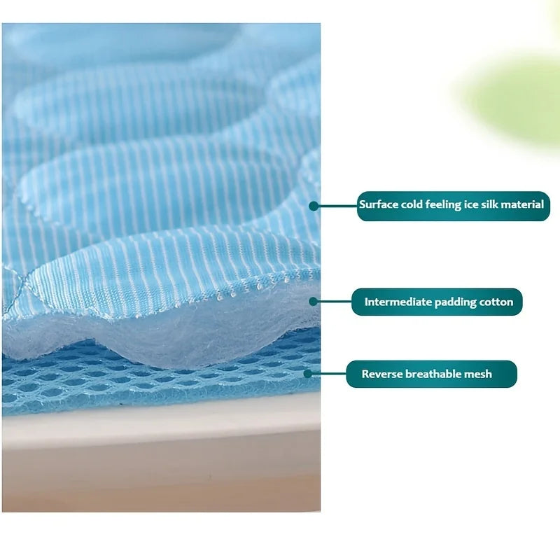 Cooling Mat for Dogs & Cats | Self-Cooling Ice Silk Pet BedCooling Mat for Dogs & Cats – Self-Cooling Ice Silk Summer Pet Bed