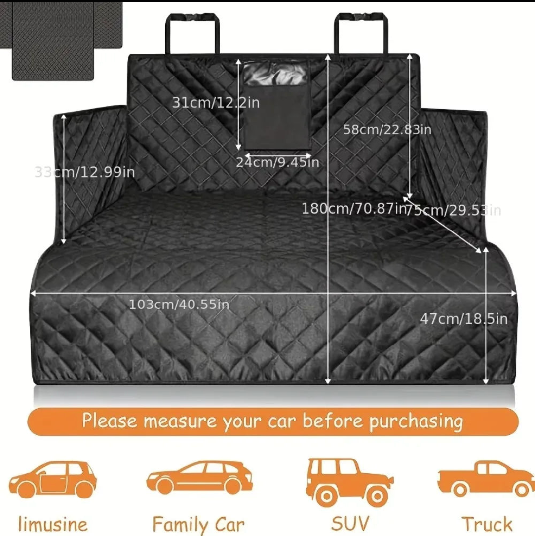 Waterproof Dog Car Seat Cover – Heavy-Duty Trunk Protector & Cargo Liner