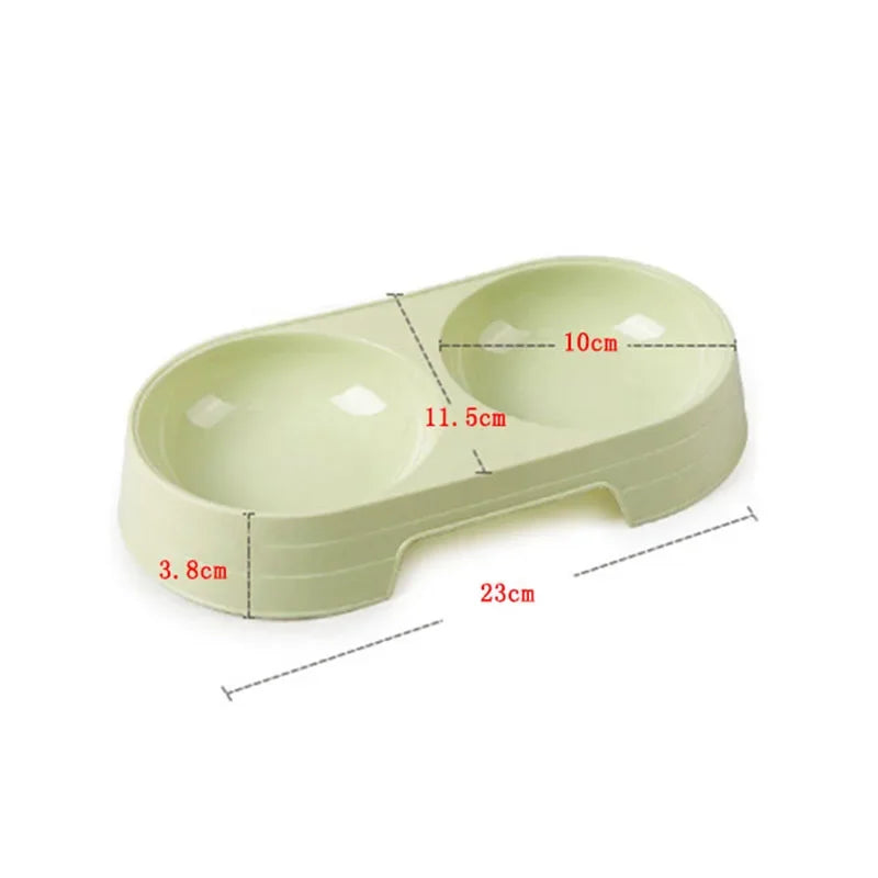 Double Pet Bowl – Stainless Steel Food & Water Feeder