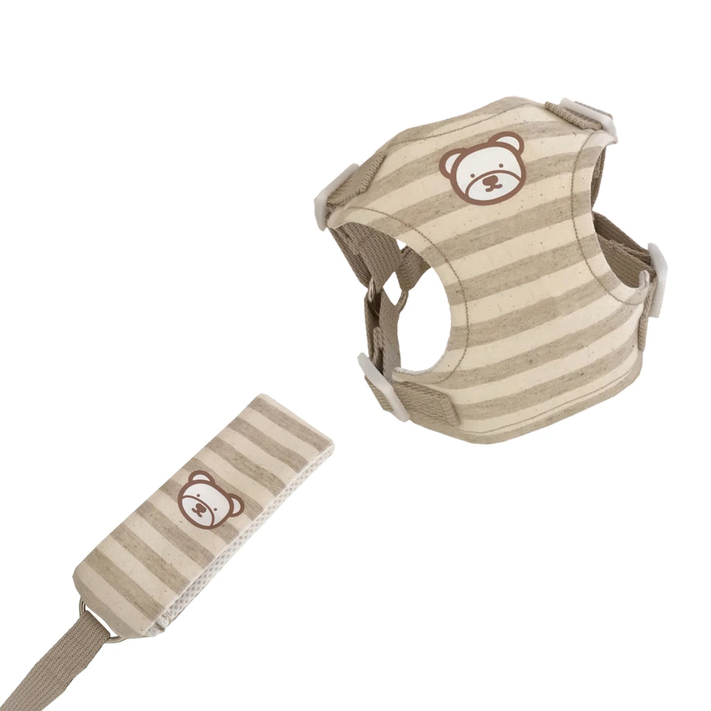 TeddyBear™ Harness & Leash Set – Soft Adjustable Dog & Cat Vest for Small Pets
