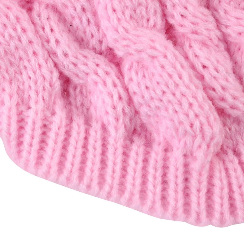 Knitted Dog Sweater – Classic Cable Knit Winter Jumper for Small Dogs & Cats