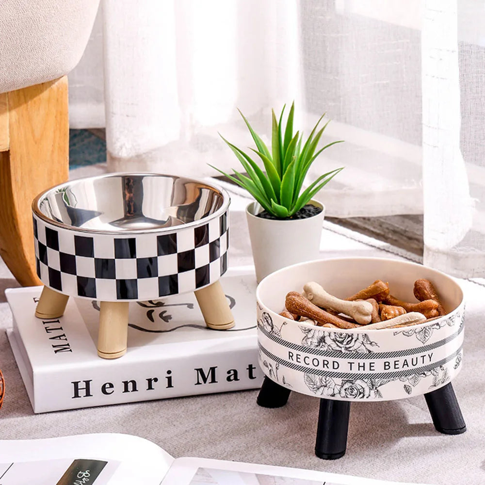 ElevateBowl – Modern Raised Pet Bowl | Stainless Steel Feeder for Cats & Dogs