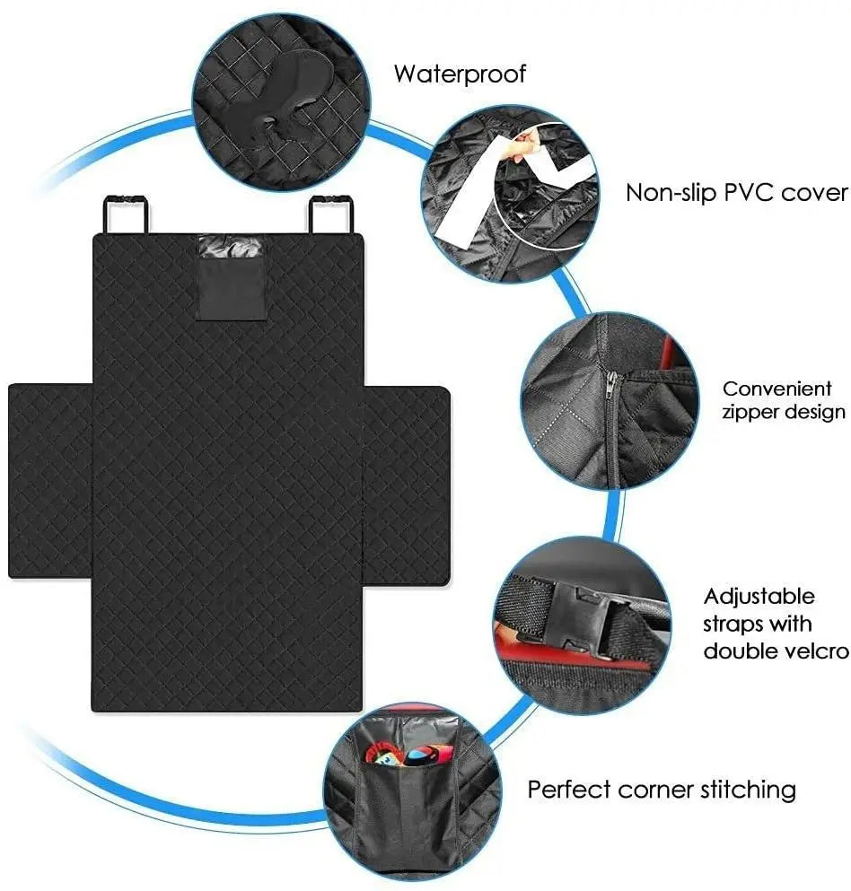 Waterproof Dog Car Seat Cover – Heavy-Duty Trunk Protector & Cargo Liner