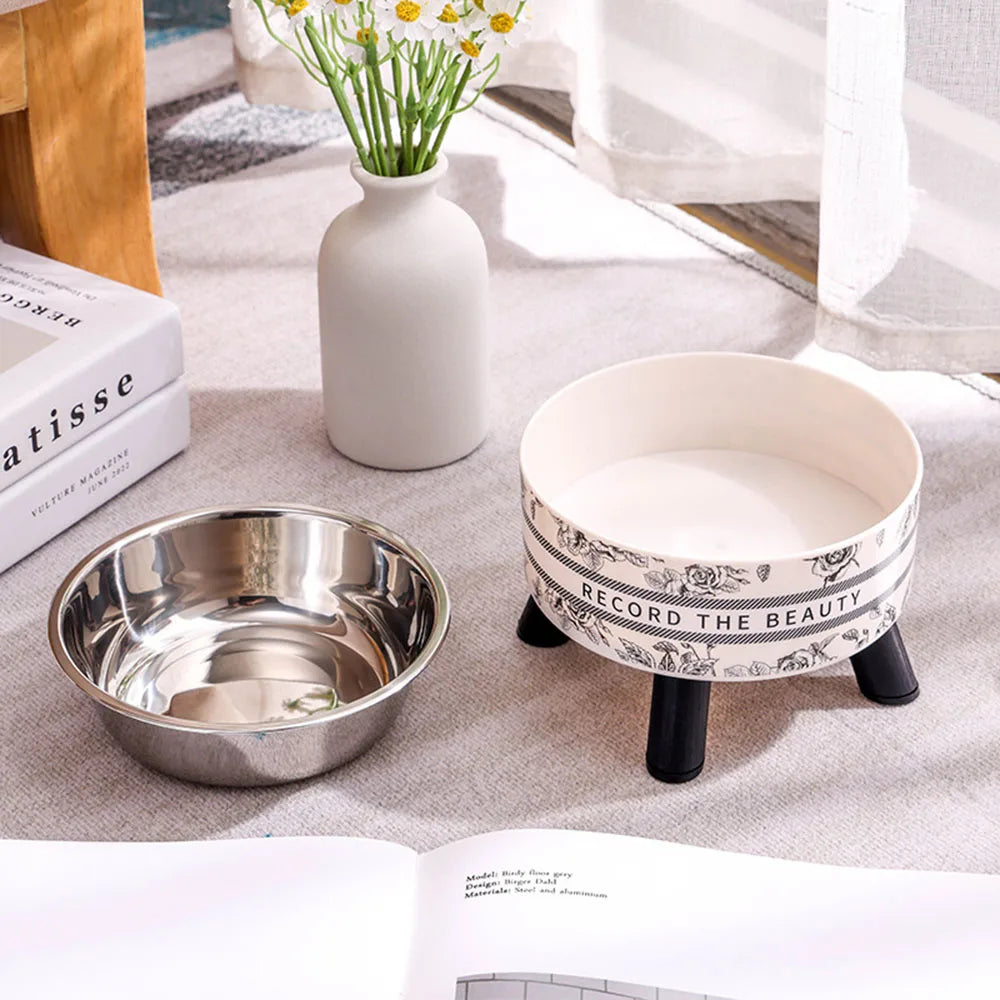 ElevateBowl – Modern Raised Pet Bowl | Stainless Steel Feeder for Cats & Dogs