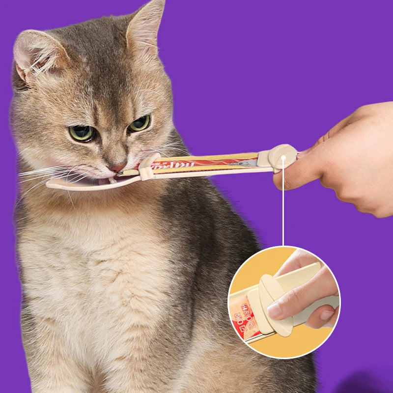 PawSpoon – Cat Treat Squeeze Spoon | No-Mess Feeder for Lickable Snacks