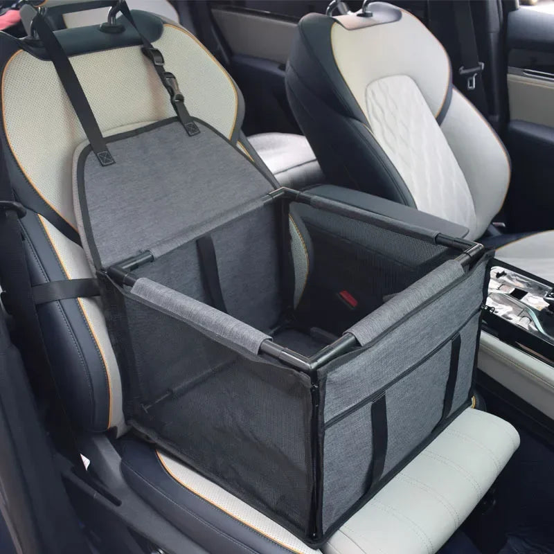Waterproof Dog Car Seat Carrier – Foldable Pet Travel Basket for Small & Medium Dogs