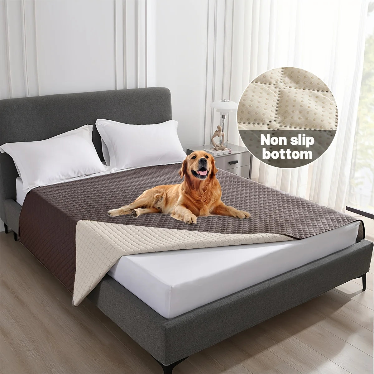 Waterproof Pet Blanket | Non-Slip Dog Bed & Furniture Protector