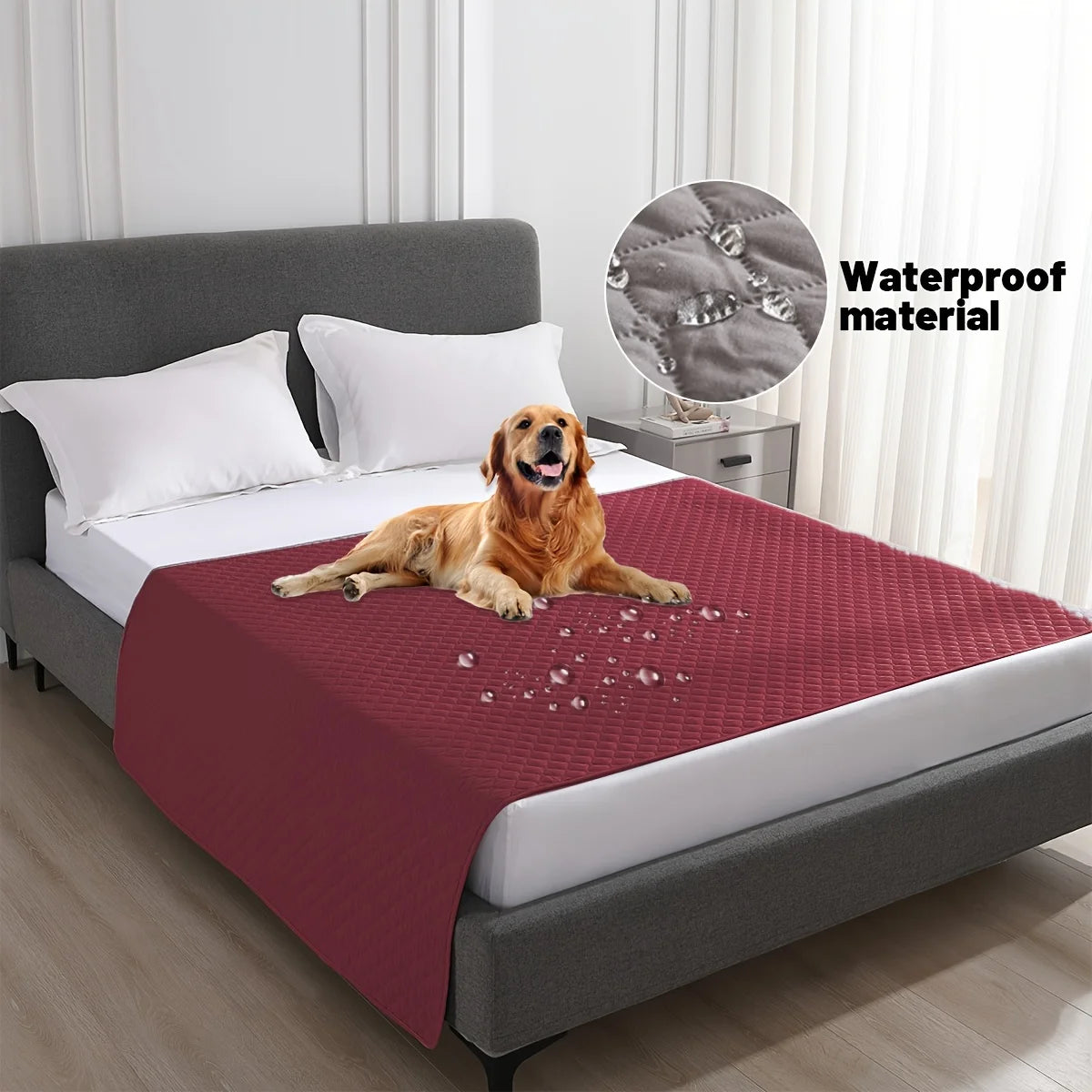 Waterproof Pet Blanket | Non-Slip Dog Bed & Furniture Protector