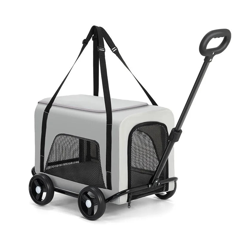2-in-1 Pet Stroller & Backpack Carrier