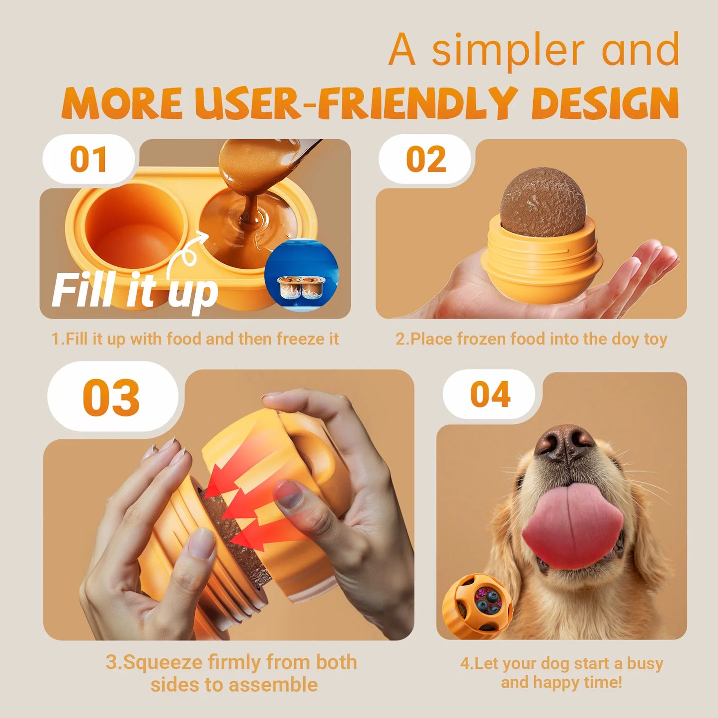 Pupsicle™ Freeze & Lick Dog Toy – Silicone Enrichment Treat Feeder