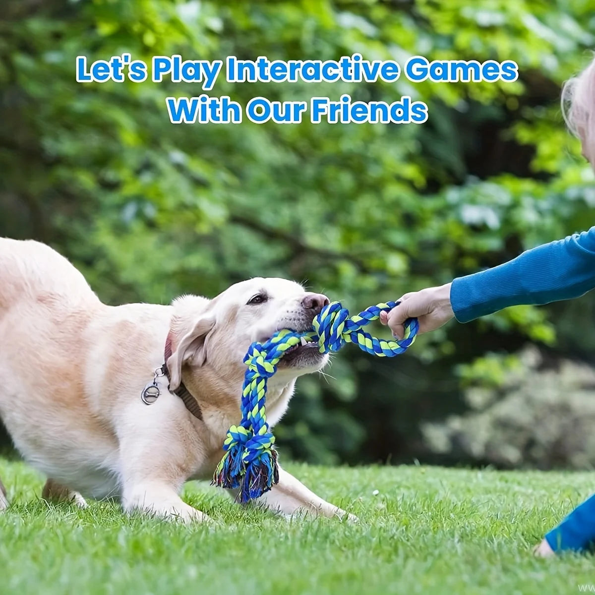 TugPro™ – Indestructible Rope Toy for Powerful Chewers