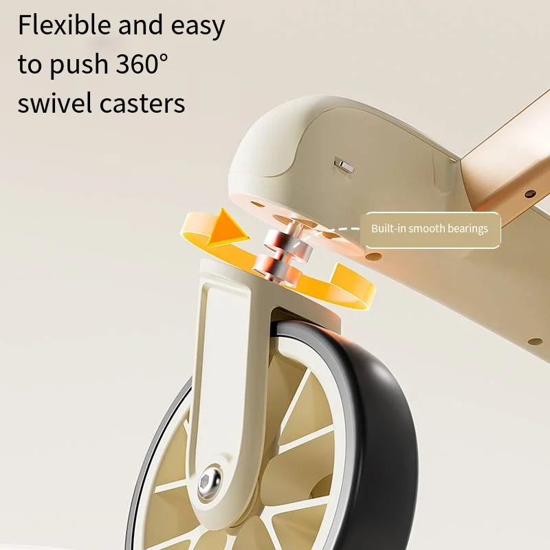 Luxury Pet Stroller & Carrier – Foldable Dog Buggy with 360° Rubber Wheels, Breathable Basket & Storage Compartment