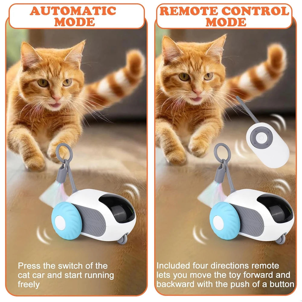 Smart Cat Racer™ – Interactive Motion Toy Car with Auto & Remote Modes