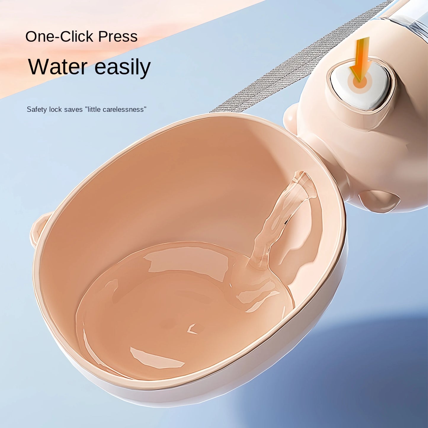 HydroPup β Portable Pet Water Bottle | Leak-Proof Travel Cup with Food Dispenser