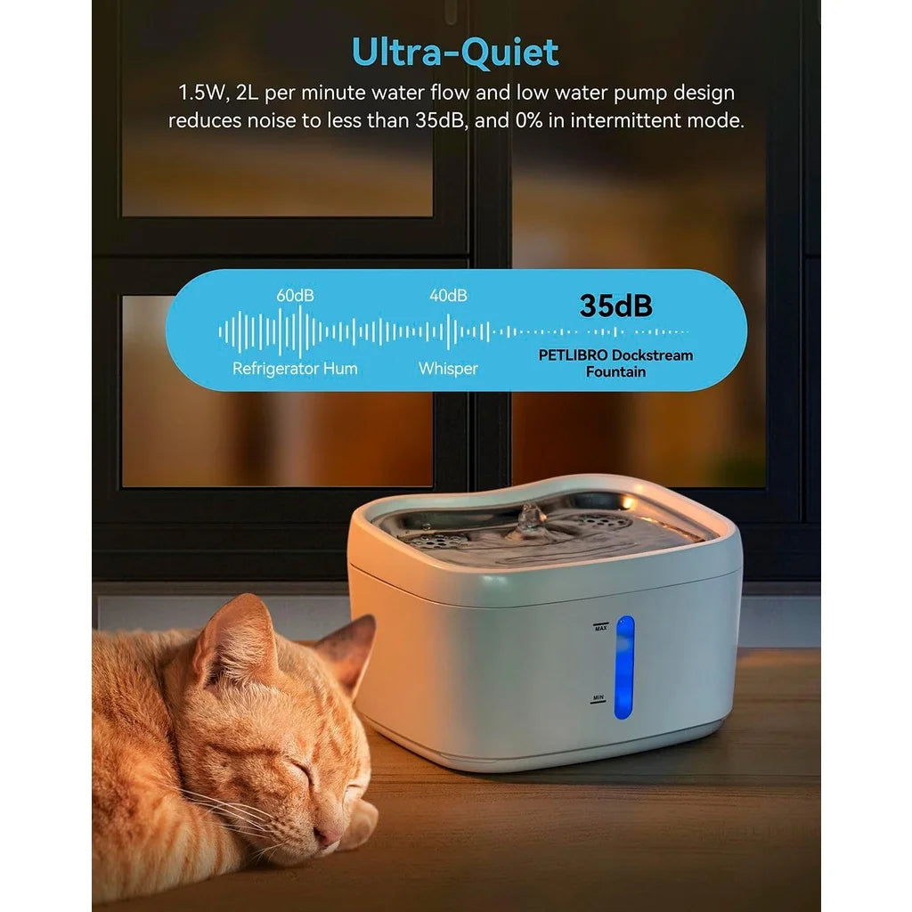 SmartFlow™ APP-Connected Cat Water Fountain | 2.5L Wireless Automatic Pet Dispenser with Health Tracking & Filtration