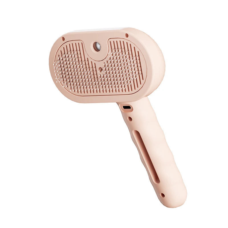 2-in-1 Steam Pet Grooming Comb | USB Hair Removal Brush for Dogs & Cats