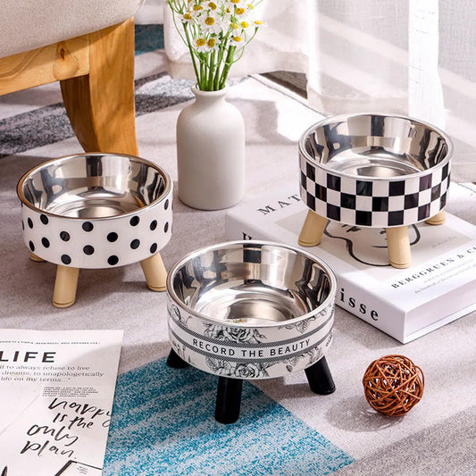 ElevateBowl – Modern Raised Pet Bowl | Stainless Steel Feeder for Cats & Dogs