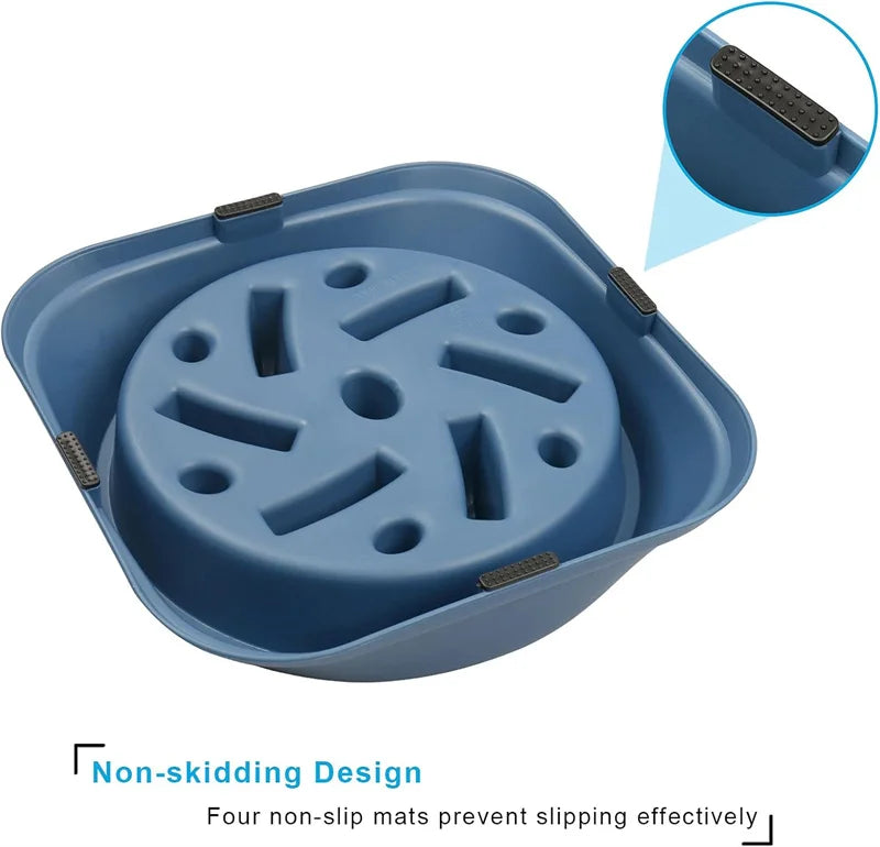 Slow Feeder Dog Bowl – Anti-Choking Non-Slip Puzzle Feeder