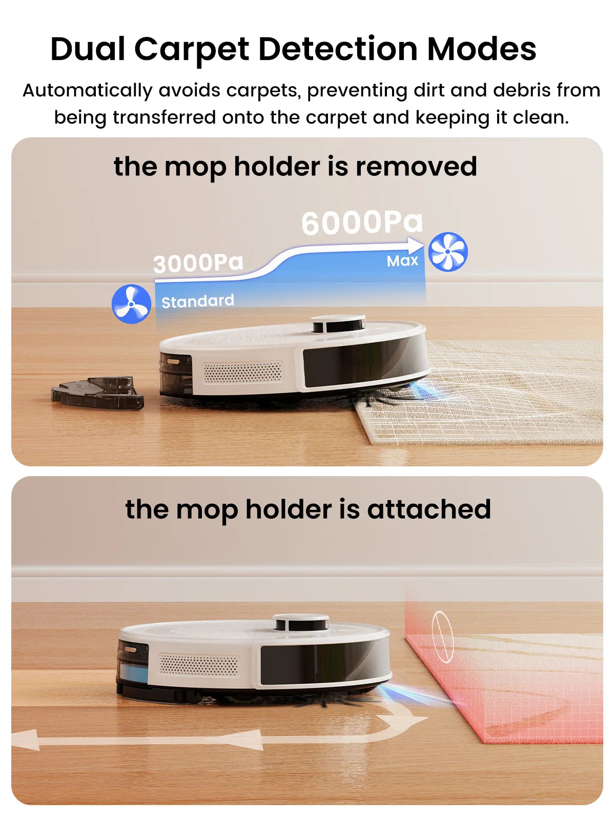 Robot Vacuum & Mop | 6000Pa LiDAR Self-Emptying