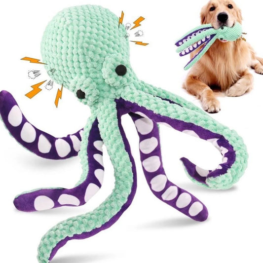 OctoBuddy™ Squeaky Plush Octopus Dog Toy – Soft, Durable & Fun Interactive Toy