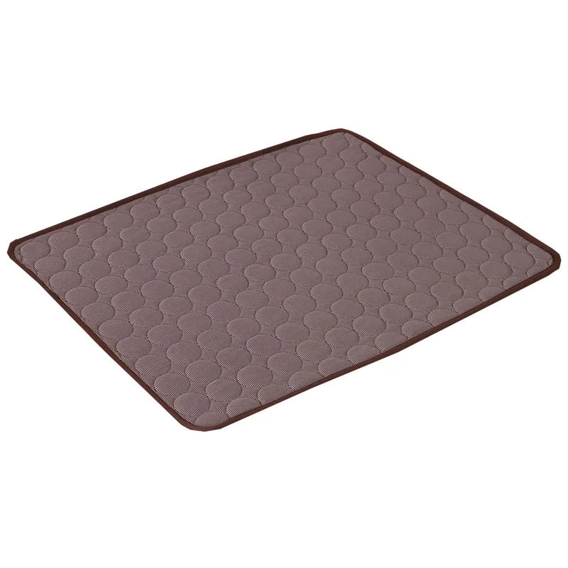 Cooling Mat for Dogs & Cats | Self-Cooling Ice Silk Pet BedCooling Mat for Dogs & Cats – Self-Cooling Ice Silk Summer Pet Bed