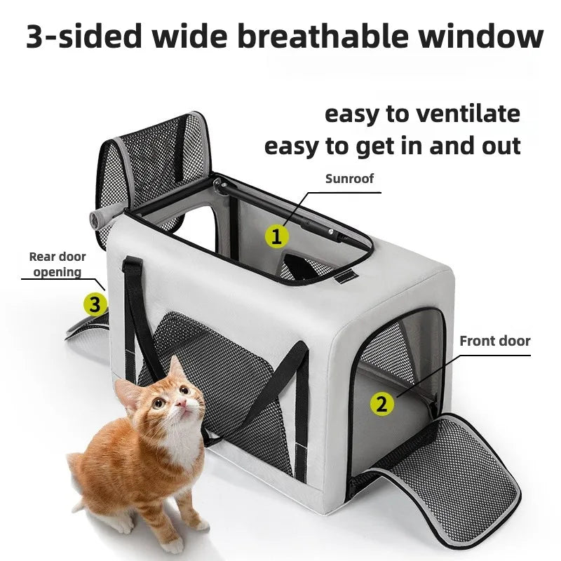 2-in-1 Pet Stroller & Backpack Carrier