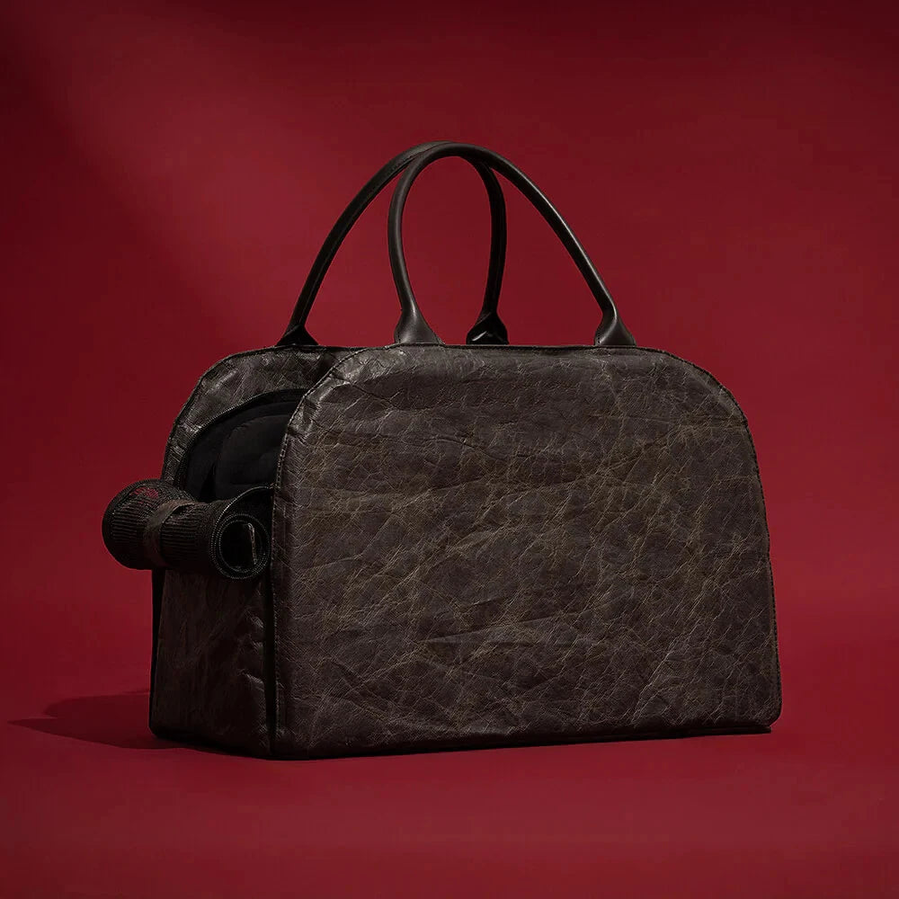 Luxury Leather Pet Carrier Bag – Windproof & Warm Travel Tote