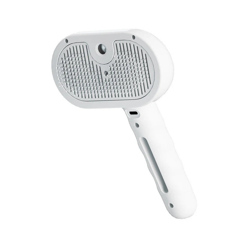 2-in-1 Steam Pet Grooming Comb | USB Hair Removal Brush for Dogs & Cats