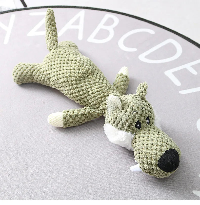 WildPals™ Squeaky Plush Animal Toys – Soft Bite-Resistant Chew Toys for Dogs & Puppies