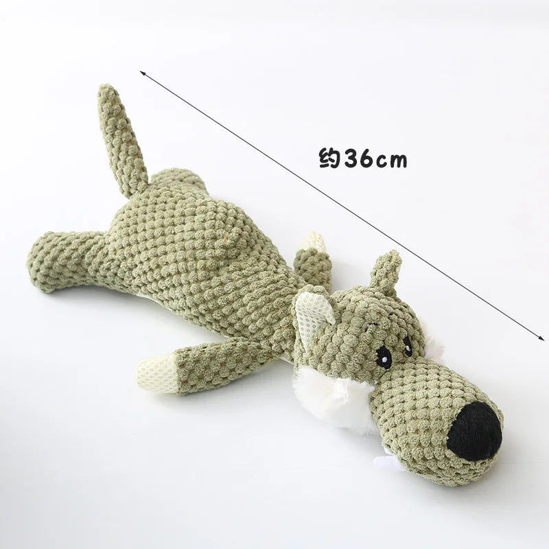 WildPals™ Squeaky Plush Animal Toys – Soft Bite-Resistant Chew Toys for Dogs & Puppies