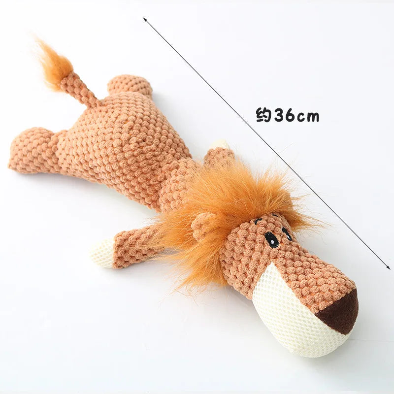 WildPals™ Squeaky Plush Animal Toys – Soft Bite-Resistant Chew Toys for Dogs & Puppies