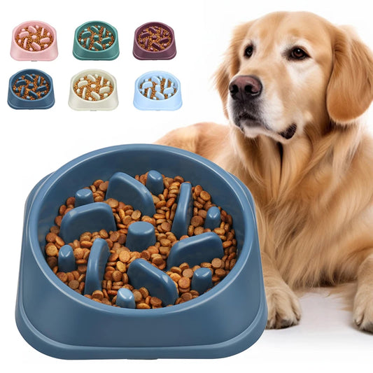 Slow Feeder Dog Bowl – Anti-Choking Non-Slip Puzzle Feeder