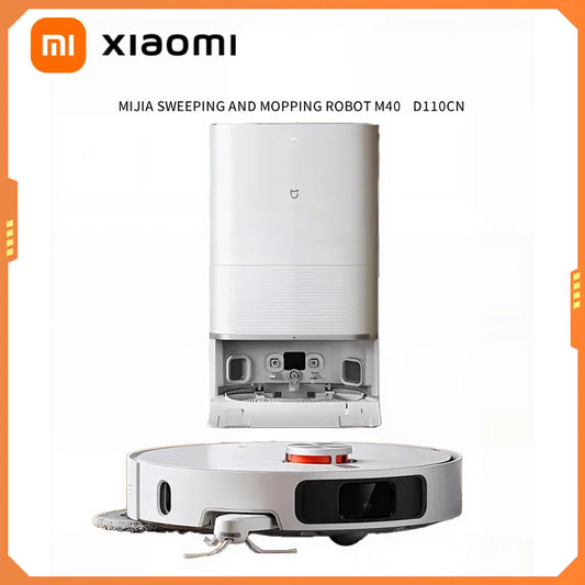 Xiaomi Mijia M40 Robot Vacuum | 12,000Pa Smart Mop & Self-Cleaning Station