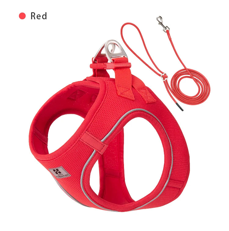 AirMesh+™ Reflective Dog Harness & Leash Set | Adjustable, Breathable, No-Pull Vest for Small & Medium Pets