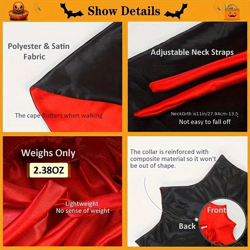 Vampire Pet Cape | Halloween Costume for Dogs & Cats UK
