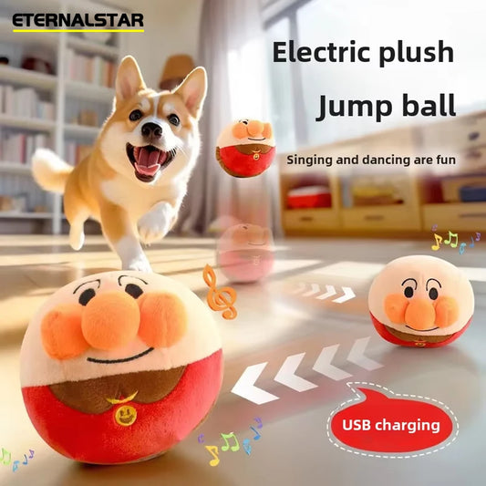 New BouncyBuddy™ – Electric Plush Jump Ball for Dogs | USB Rechargeable Interactive Toy