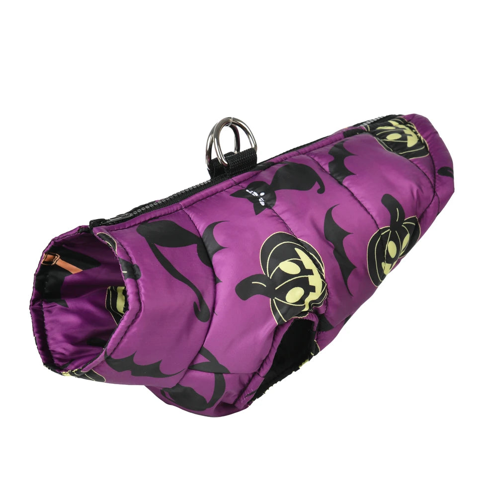 Halloween Dog Jacket | Waterproof Pumpkin Coat