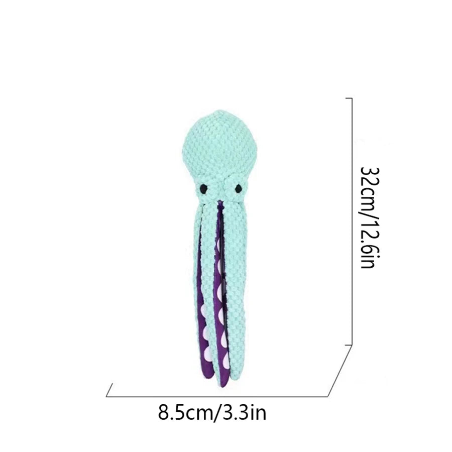 OctoBuddy™ Squeaky Plush Octopus Dog Toy – Soft, Durable & Fun Interactive Toy