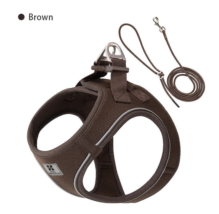 AirMesh+™ Reflective Dog Harness & Leash Set | Adjustable, Breathable, No-Pull Vest for Small & Medium Pets