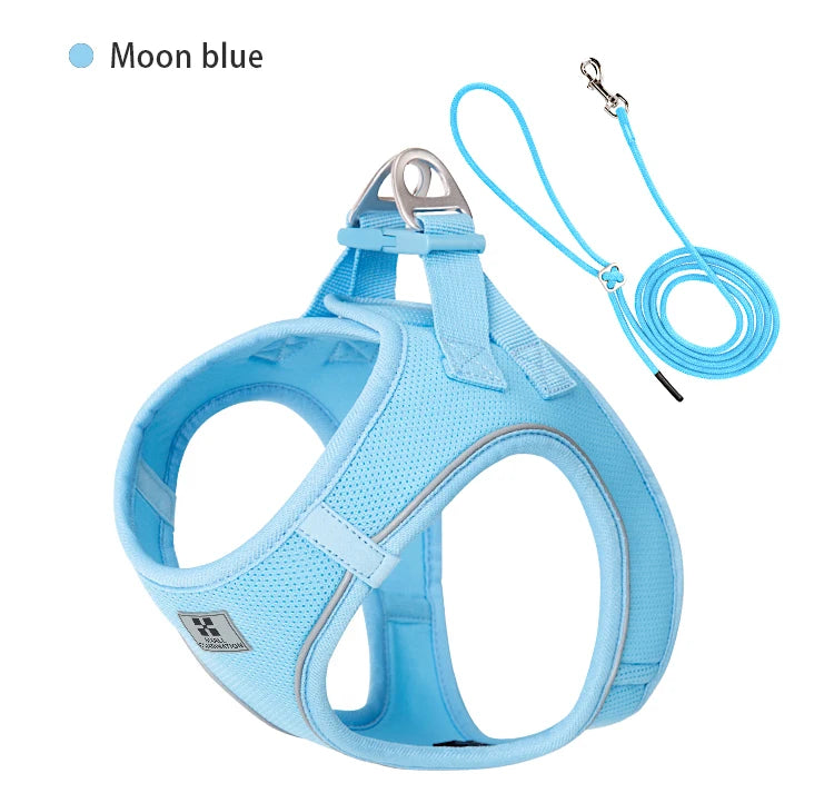 AirMesh+™ Reflective Dog Harness & Leash Set | Adjustable, Breathable, No-Pull Vest for Small & Medium Pets
