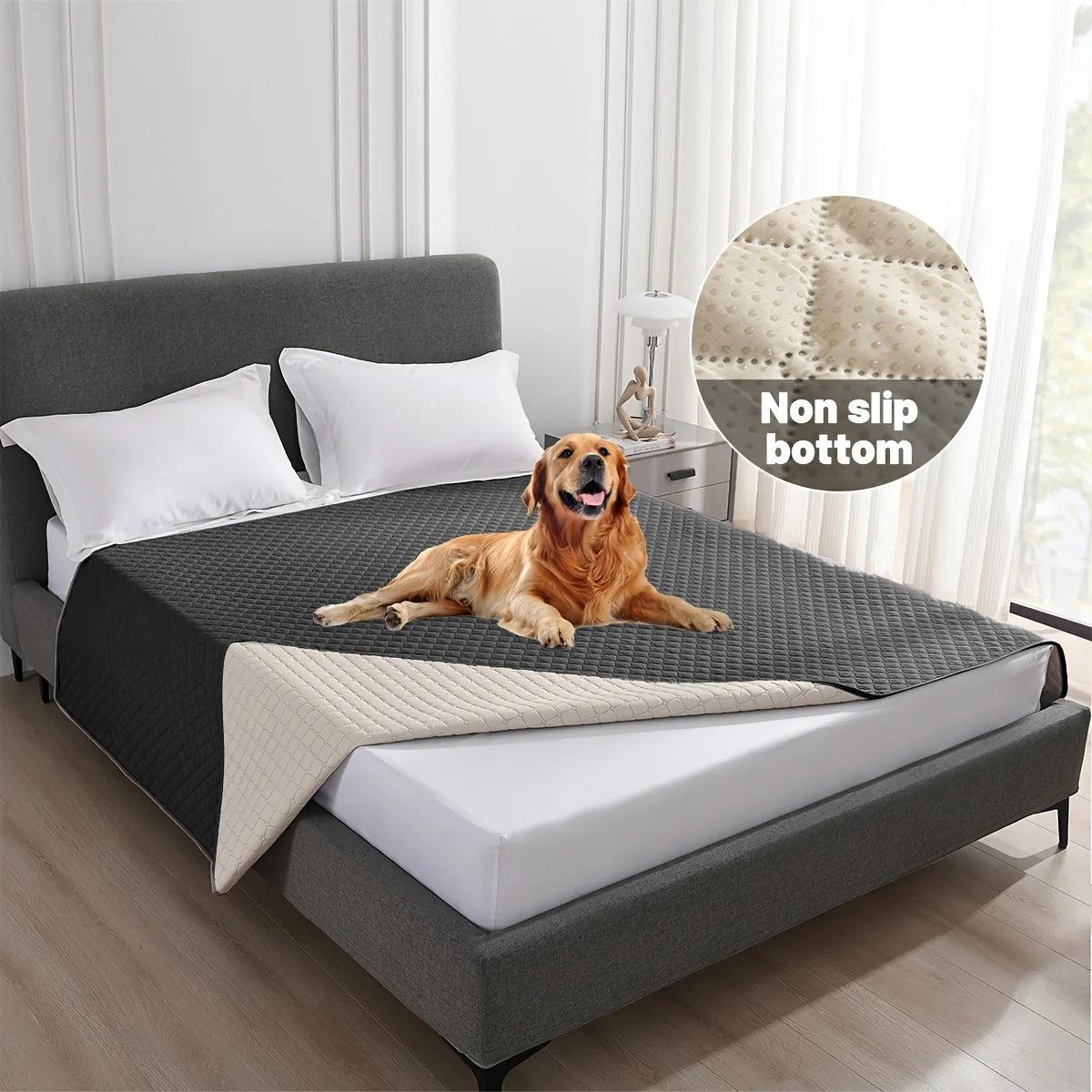 Waterproof Pet Blanket | Non-Slip Dog Bed & Furniture Protector