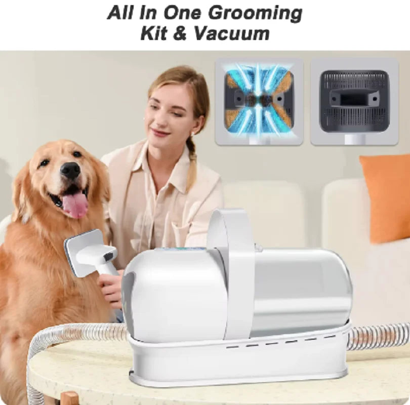 7-in-1 Pet Grooming Kit | Vacuum, Dryer & Trimmer