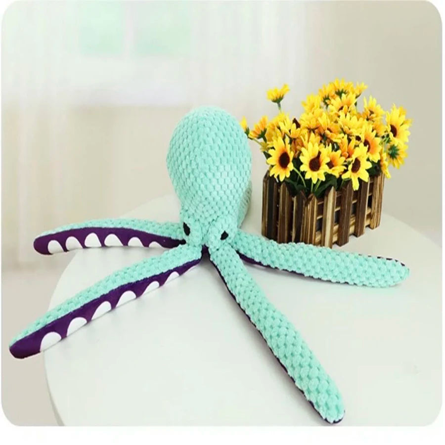 OctoBuddy™ Squeaky Plush Octopus Dog Toy – Soft, Durable & Fun Interactive Toy