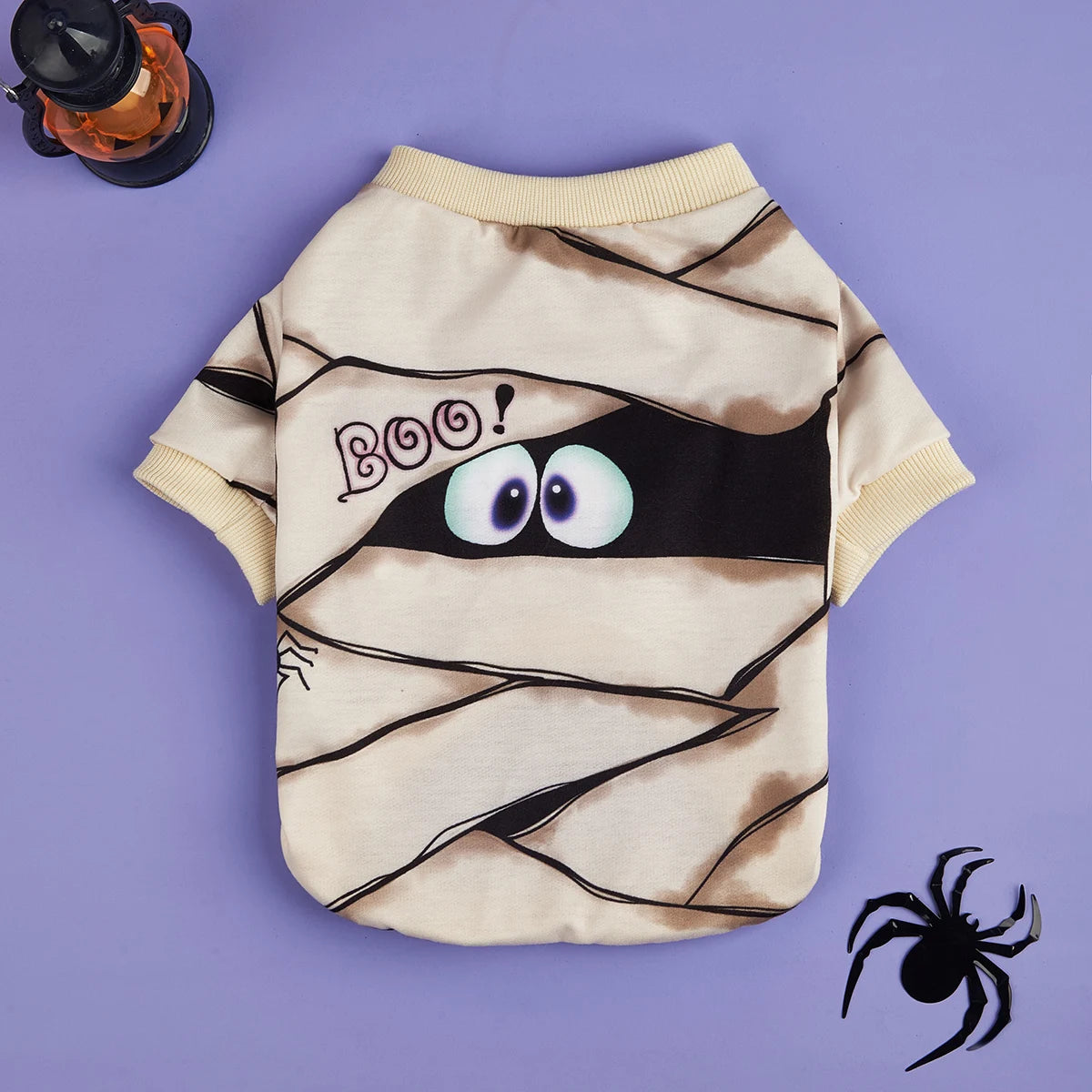 ‘Boo!’ Mummy Halloween Pet Shirt | Funny Dog & Cat T-Shirt UK