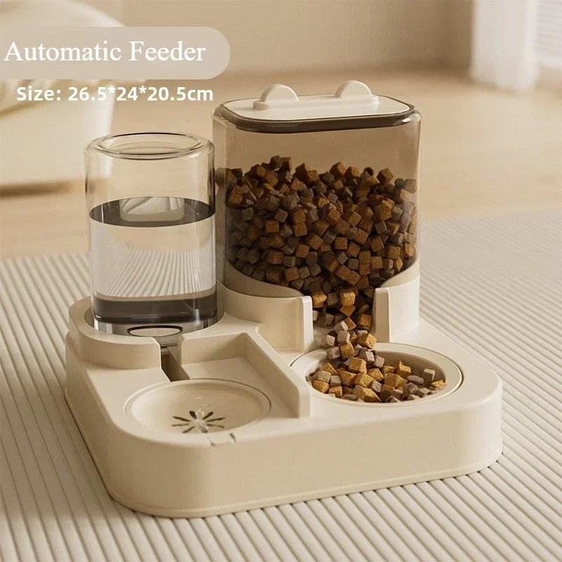 Food & Water Station for Cats & Dogs | BPA-Free Food Grade Plastic