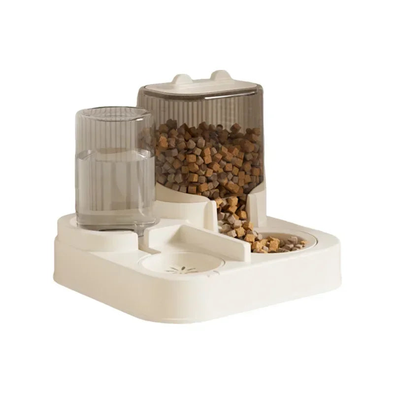 Food & Water Station for Cats & Dogs | BPA-Free Food Grade Plastic