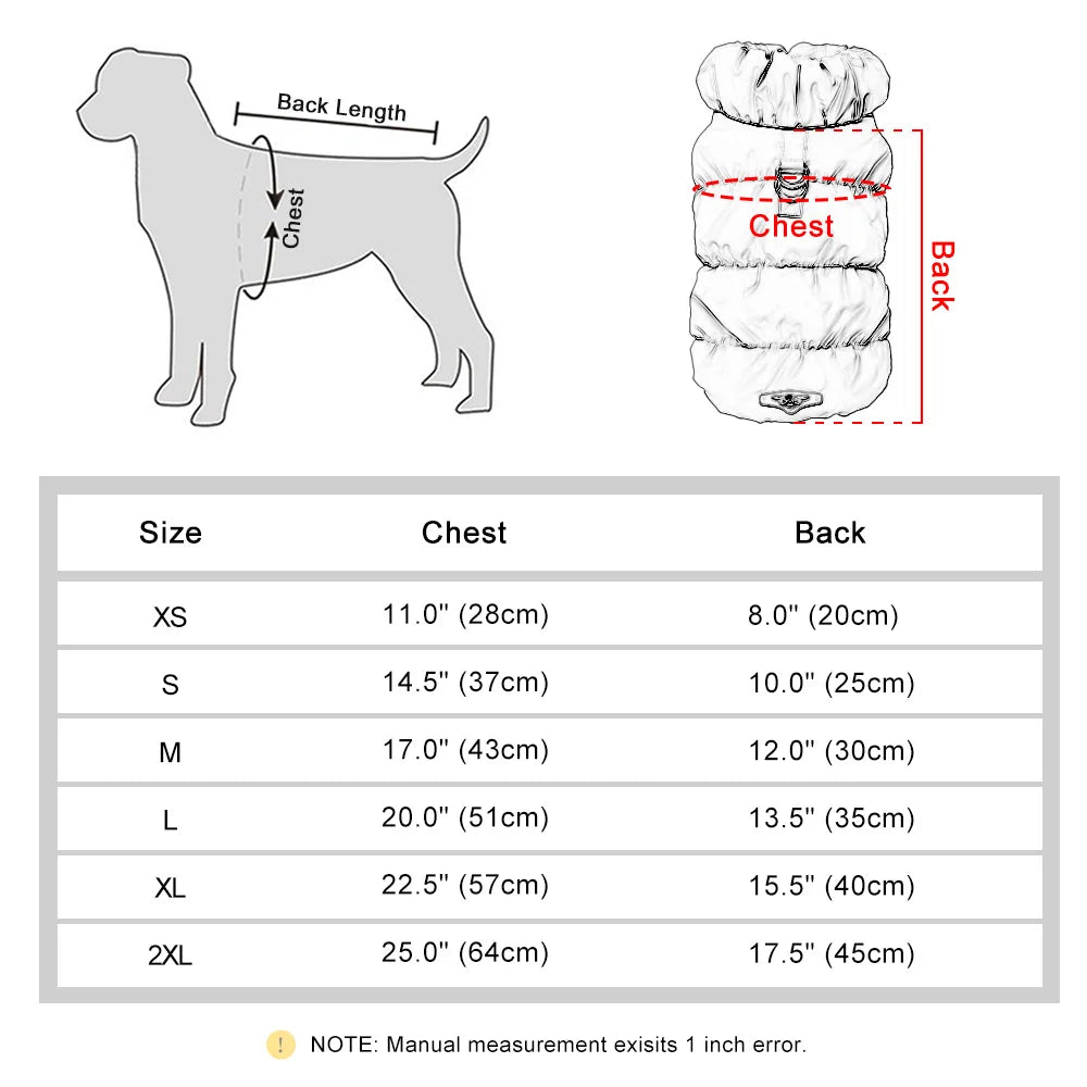 Soft Padded Dog Coat | Warm Winter Jacket