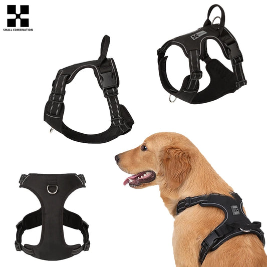 TrekFit™ – No-Pull Reflective Dog Harness | Adjustable & Padded for All Breeds