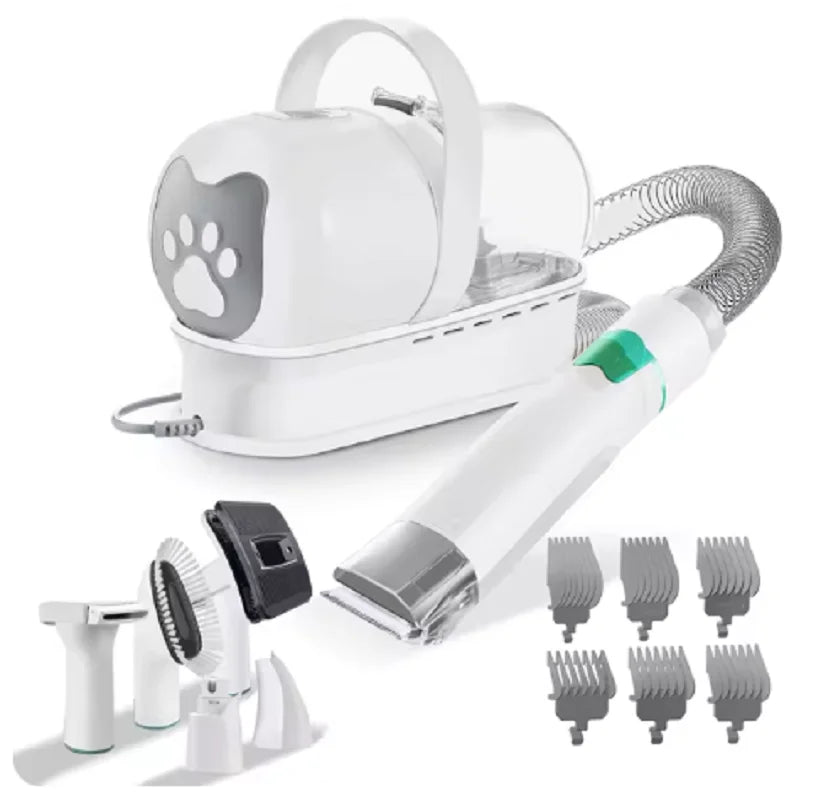 7-in-1 Pet Grooming Kit | Vacuum, Dryer & Trimmer