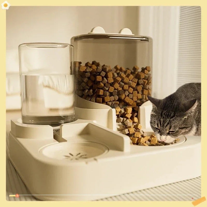 Food & Water Station for Cats & Dogs | BPA-Free Food Grade Plastic